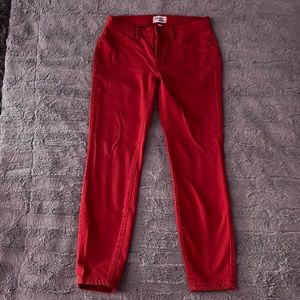 Red jeans